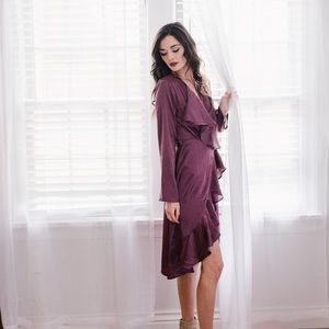 NastyGal Eggplant/Purple Robe